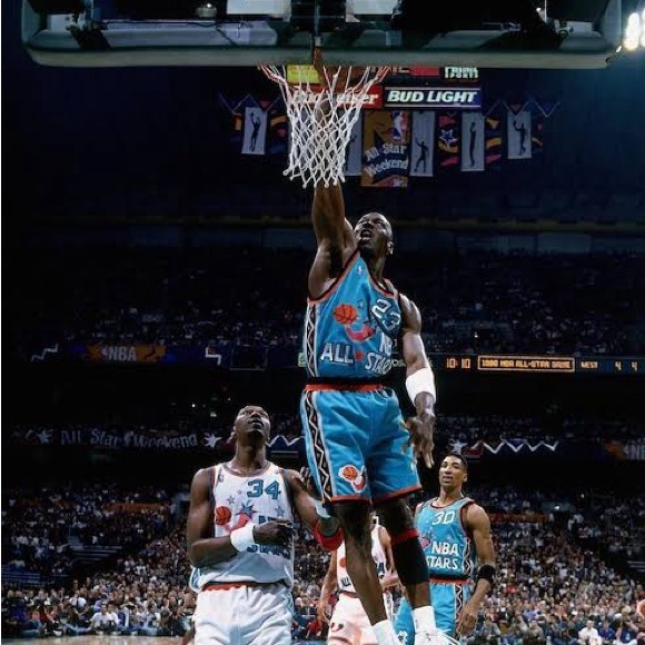 Michael Jordan Throwback NBA Basketball Jersey 1996 NBA All Star Game Men’s XL - Picture 12 of 14